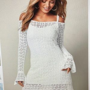 White sweater dress by Venus. Size small